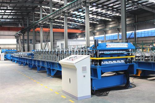 Профилегибочная машина для резки двухслойного профиля