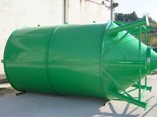 Горизонтальный телескопический силос для цемента для сыпучих материалов