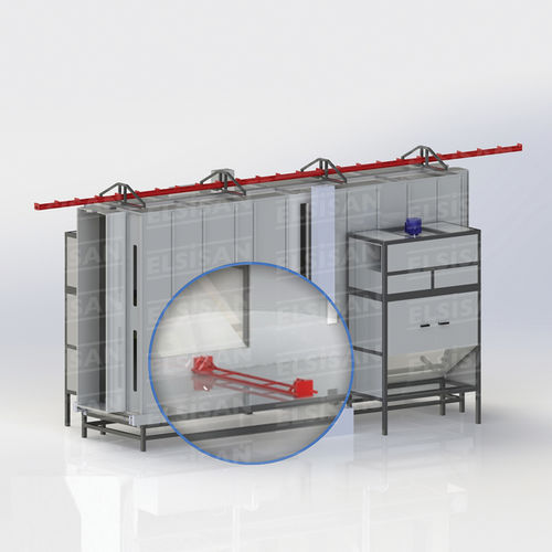 Закрытый фильтр камеры порошкового покрытия, электростатический