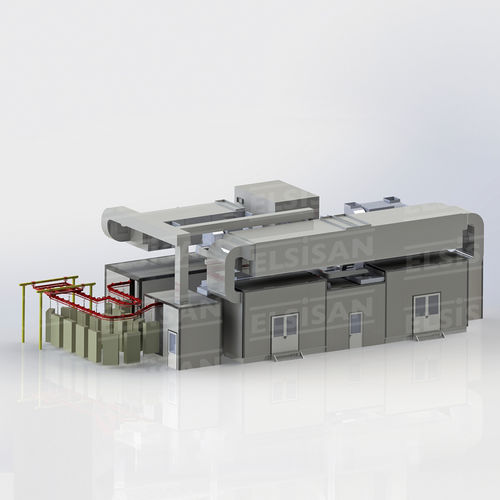 Закрытая покрасочная камера для частичной покраски