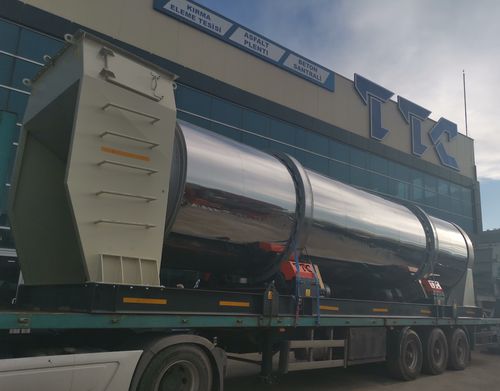 Роторная барабанная сушилка горячим воздухом непрерывного действия для сыпучих материалов