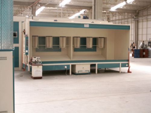 Закрытая камера порошковой окраски циклон-электростатическая