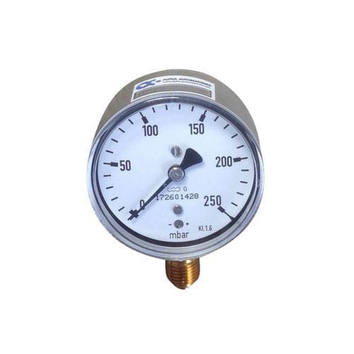 Манометр со шкалой MSрезьбовой, нержавеющая сталь, трубка Бурдона