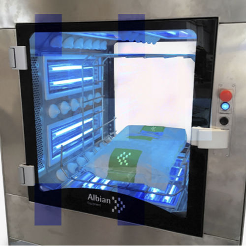 Передаточная коробка с УФ-излучением для чистых помещенийдля лаборатории фармацевтической промышленности