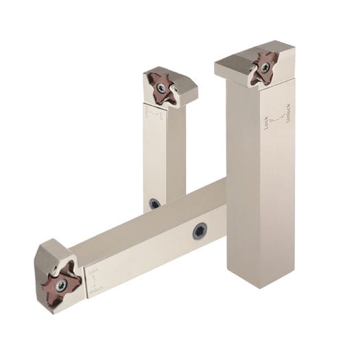 Insert parting and grooving tool QUAD-RUSHhigh-pressure coolant