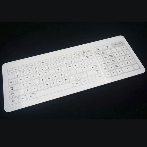 Клавиатура из закаленного стекла MKE-436-Nнастольныйс механическими клавишамис 2 клавишами мыши