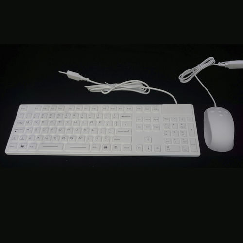 Клавиатура антибактериальная МКБ-107-НМнастольнаяс механическими клавишамис клавишей Fn