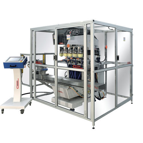 Pad printing machine with hermetic ink cup INKPRINT KE13 4Cautomaticfour-colorwith touchscreen