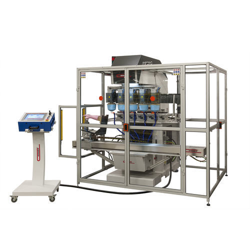 Pad printing machine with hermetic ink cup INKPRINT KE16 5Cautomaticfive-colorelectropneumatic