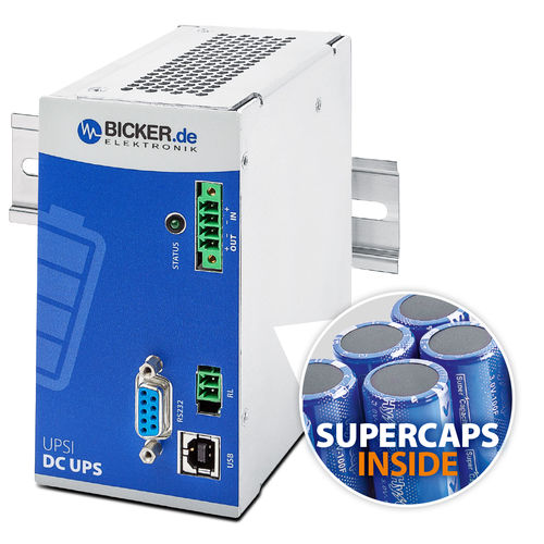 ИБП с суперконденсатором UPSI-1208DP212 VdcDIN-рейка