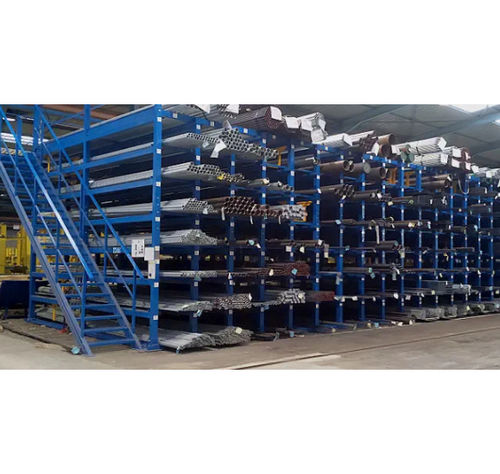 Storage warehouse rack system LMfor long itemsfor pipesmetal