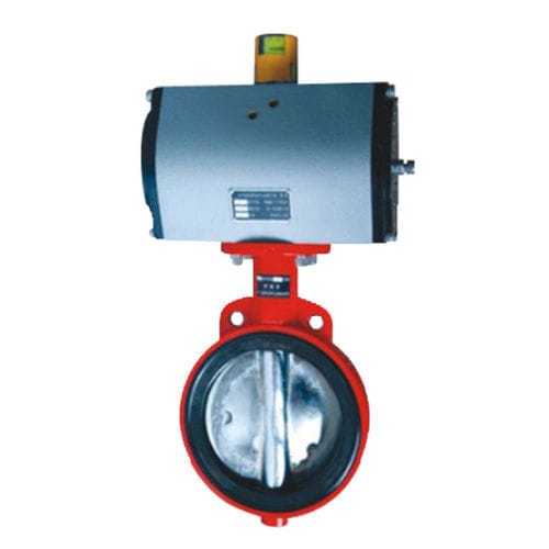 Поворотный затвор D671Xпневматическоеуправлениемаленький