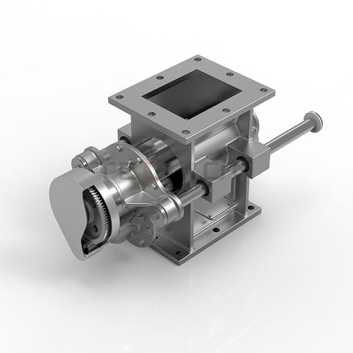 Клапан поворотный порошковый РДС гравитационныйвзрывозащищенный