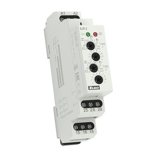 Реле времени для монтажа на DIN-рейке SJR-2DPDT