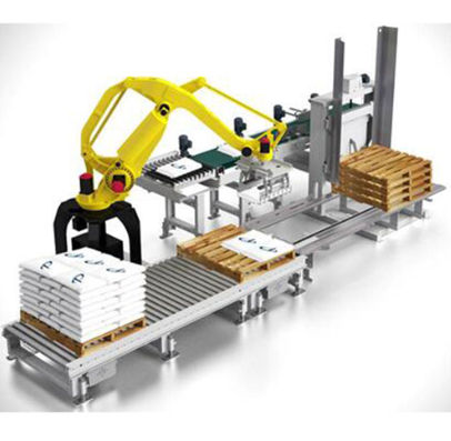 Роботизированный укладчик мешков для пустых поддонов