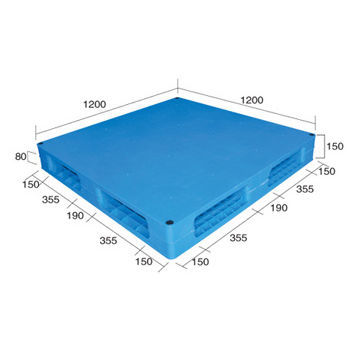 Пластиковый поддон QH-1212(GH)сплошной настил