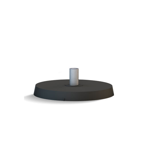 Магнит с наружной резьбой, сферический, с резиновым покрытием.