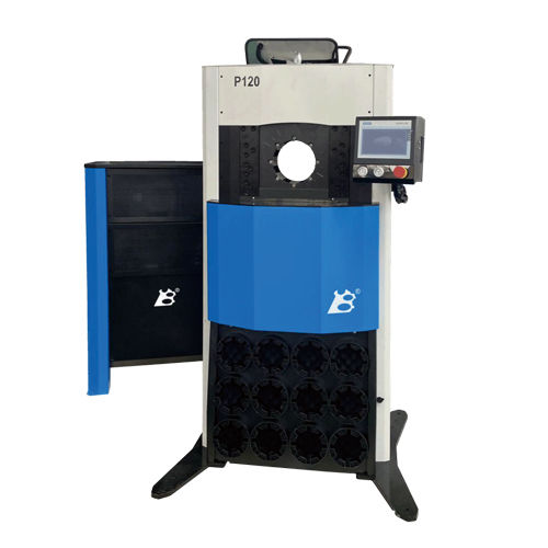 Машина для обжима шлангов YB-P120автоматическая с ножным управлениемкомпактная