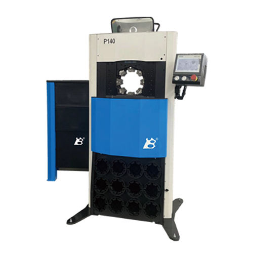 Машина для обжима шлангов YB-P140автоматическаягидравлическаяс ножным управлением