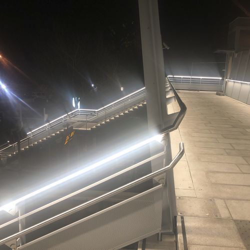 Перила со светодиодной подсветкой inox