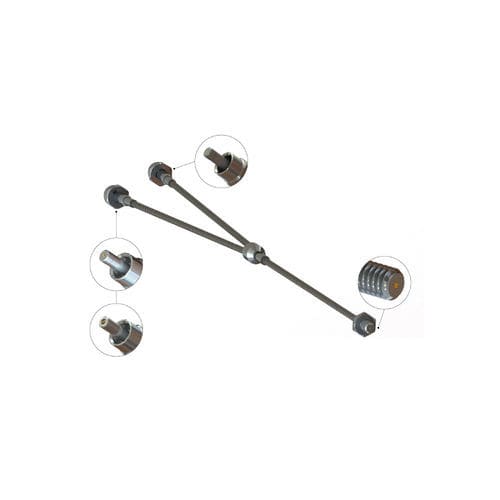 Многомодовый оптоволоконный кабель в сборе с несколькими оптоволоконными датчиками и исполнительными механизмами