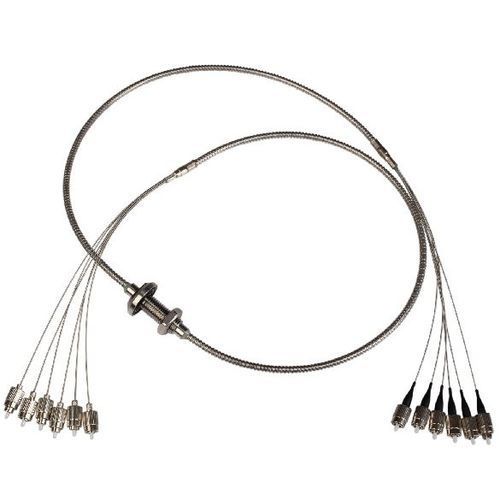 Волоконно-оптический проходной вакуумный фланцевыйгерметичный