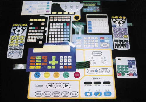 Мембранная клавиатура для крепления на панелиемкостная