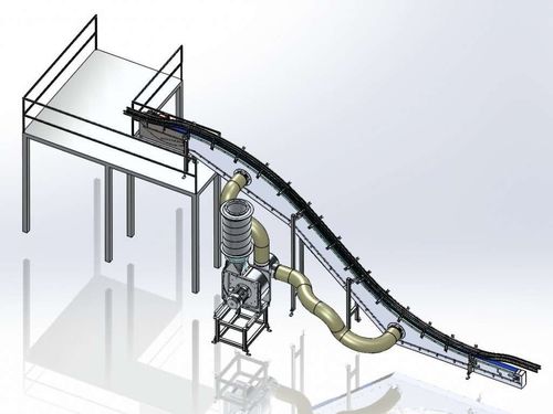 Система перемещения материалов в банках магнитно-вакуумнаядля контейнеров
