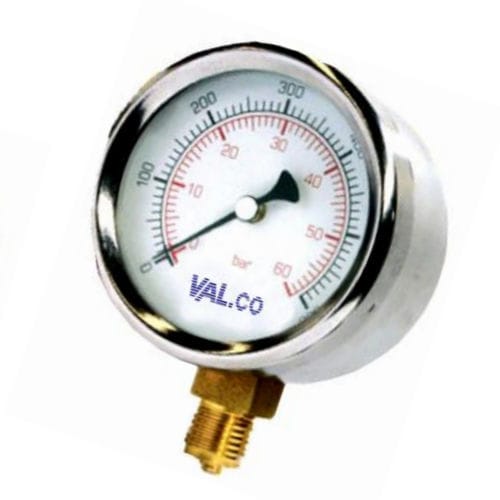 Манометр со стрелочной шкалой VISOBAR MCVс резьбойалюминийсталь