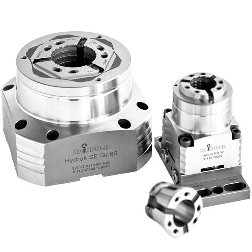 Stationary hydraulic chuck HYDROKcolletfor machiningmodular