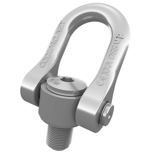 Двойное шарнирное кольцо OS.DSS, поворотное на 360°, поворотное на 180°, с наружной резьбой