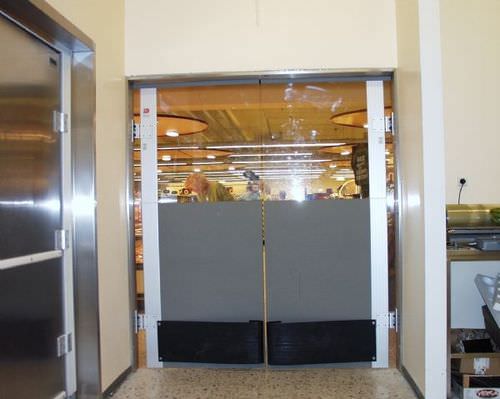 Распашная дверь ML0052Bиз поликарбонатадля пищевой промышленностипромышленная