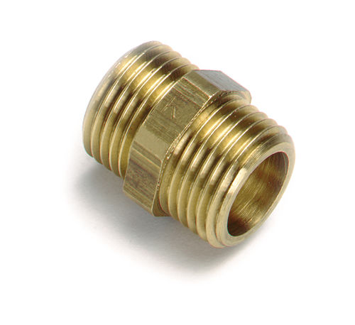 Ниппель латунный серии 50120 с резьбойпрямойшестигранный