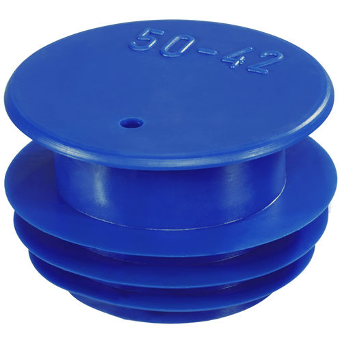 Пробка круглая серии EP 230 ребристая с резьбой из полиэтилена низкой плотности (ПЭВД)