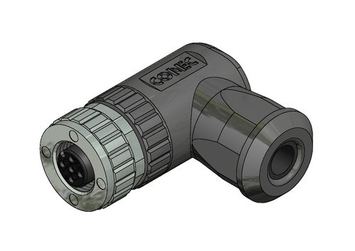 Разъем данных M12x1DINкруглый, гнездовой