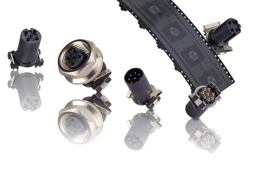 Розетка панельная электрическая М12х1 Розетки SMTвстроенныеизолированные