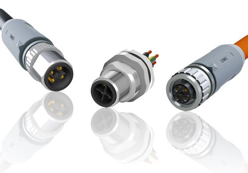 Разъем электропитания M12x1 для монтажа на DIN-панелиM12x1