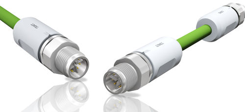 Разъем для передачи данных Ethernetс формованным корпусомM12