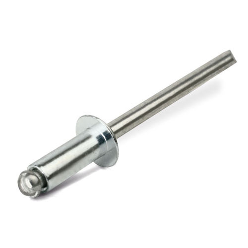 Заклепка потайная, серия 521, пуговичная головка, цилиндрическая, круглая головка.