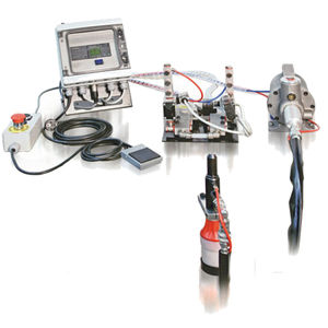 Заклепочник гидропневматический UBREолеопневматическийдля вытяжных заклепокнапольный