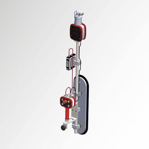 Glass plate vacuum lifting device fixed