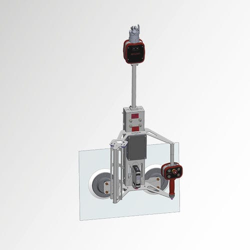 Glass plate vacuum lifting device adjustablepneumaticrotary