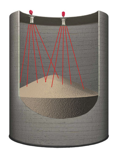 Акустический датчик уровня и объема BinMaster 3DLevelScanner MVLдля твердых веществс 3D-картографированием поверхности