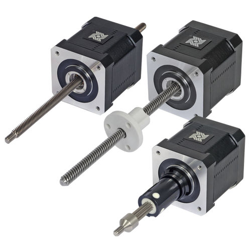 Линейный привод, размер 17, электрический шаговый, компактный