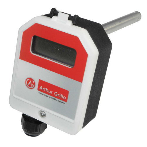 Датчик относительной влажности и температуры PFT30, монтаж в воздуховоде, вставной, фланцевый