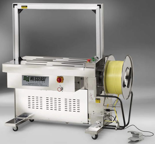 Полуавтоматическая обвязочная машина М2паллет для пищевых продуктовиз нержавеющей стали