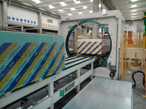 Строительная упаковочная линия для строительных материалов, многопрофильная