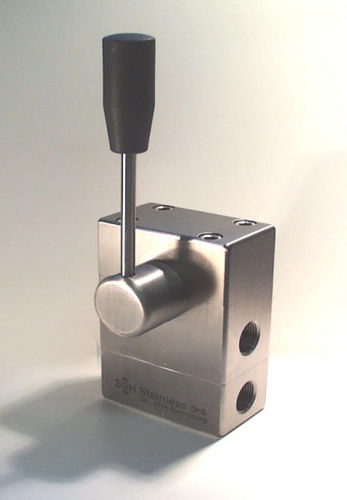 Гидрораспределитель сиденья NRV 2/2-x1-x2 с рычажным управлением, 2/2-ходовой, компактный