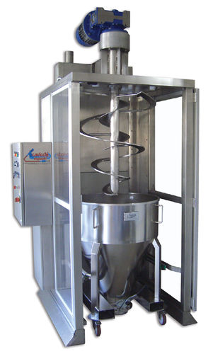 Конический шнековый смеситель серии ММ2/А для порошков порционного действиявертикальный