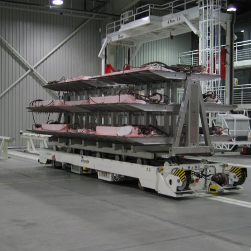 Погрузочно-разгрузочная автоматизированная машина для тяжелых грузов сборочная разнонаправленная